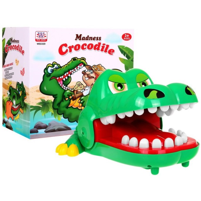 JOKO Krokodíl u zubára 26cm - rodinná hra
