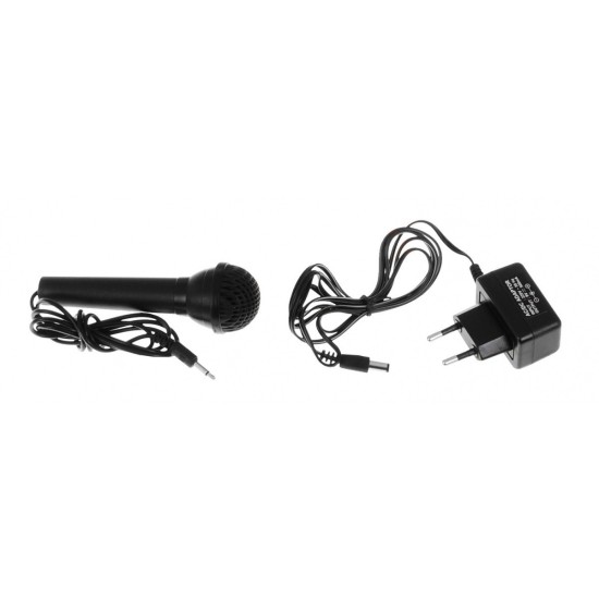 JOKO Detské klávesy MQ-008UF 76cm so Stereo reproduktormi + mikrofón a USB vstup, 61 kláves, Adaptér, biele