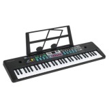 JOKO Detské Klávesy 76cm s mikrofónom + USB a Bluetooth, čierne