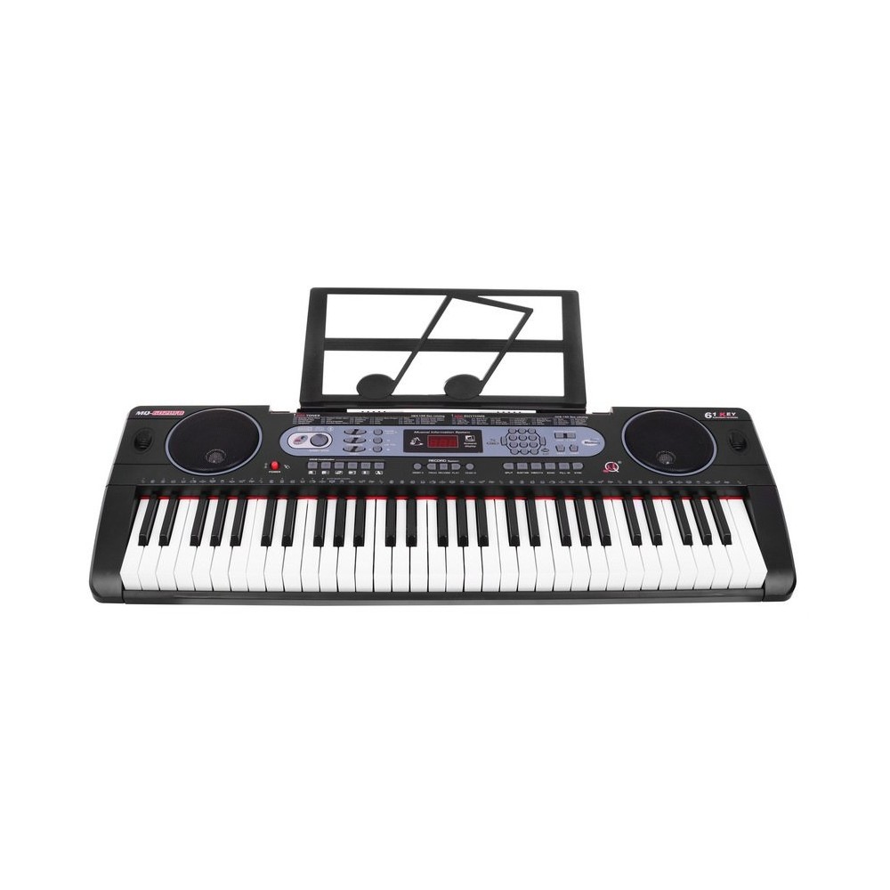 JOKO Detské klávesy 86cm s mikrofónom, USB vstup, Bluetooth, 61 Dynamických klávesov, stereo reproduktory, čierne