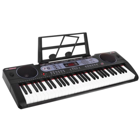 JOKO Detské klávesy 86cm s mikrofónom, USB vstup, Bluetooth, 61 Dynamických klávesov, stereo reproduktory, čierne