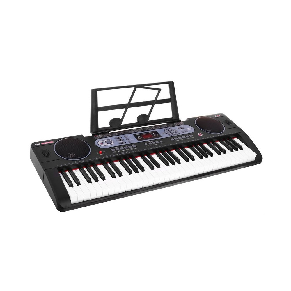 JOKO Detské klávesy 86cm s mikrofónom, USB vstup, Bluetooth, 61 Dynamických klávesov, stereo reproduktory, čierne