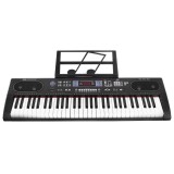 JOKO Veľké Detské klávesy 94cm + mikrofón, Funkcia TAKTOMETRA, USB vstup, Bluetooth režim, 61 dynamických kláves, čierne