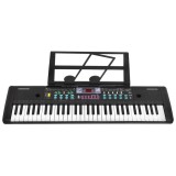 JOKO Detské klávesy 76cm s mikrofónom + USB vstup, Bluetooth, Adaptér, čierne
