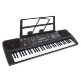 JOKO Detské klávesy 70cm s mikrofónom, USB vstup, Funkcia Taktometra, stereo reproduktory + Adaptér, čierne
