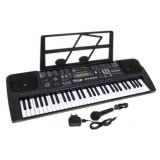 JOKO Detské klávesy 70cm s mikrofónom, USB vstup, Funkcia Taktometra, stereo reproduktory + Adaptér, čierne