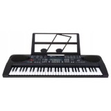 JOKO Detské klávesy 70 cm s mikrofónom, USB vstupom, Bluetooth, Funkcia Taktometra, Stereo reproduktory, čierne