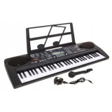 JOKO Detské klávesy 70 cm s mikrofónom, USB vstupom, Bluetooth, Funkcia Taktometra, Stereo reproduktory, čierne