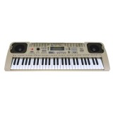 JOKO Detské Klávesey 70cm MQ807 s mikrofónom + USB vstup, strieborné
