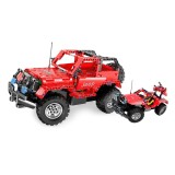 CaDa TECHNIC – EE RC Technická Stavebnica auto Jeep 2v1 na diaľkové ovládanie 531 ks