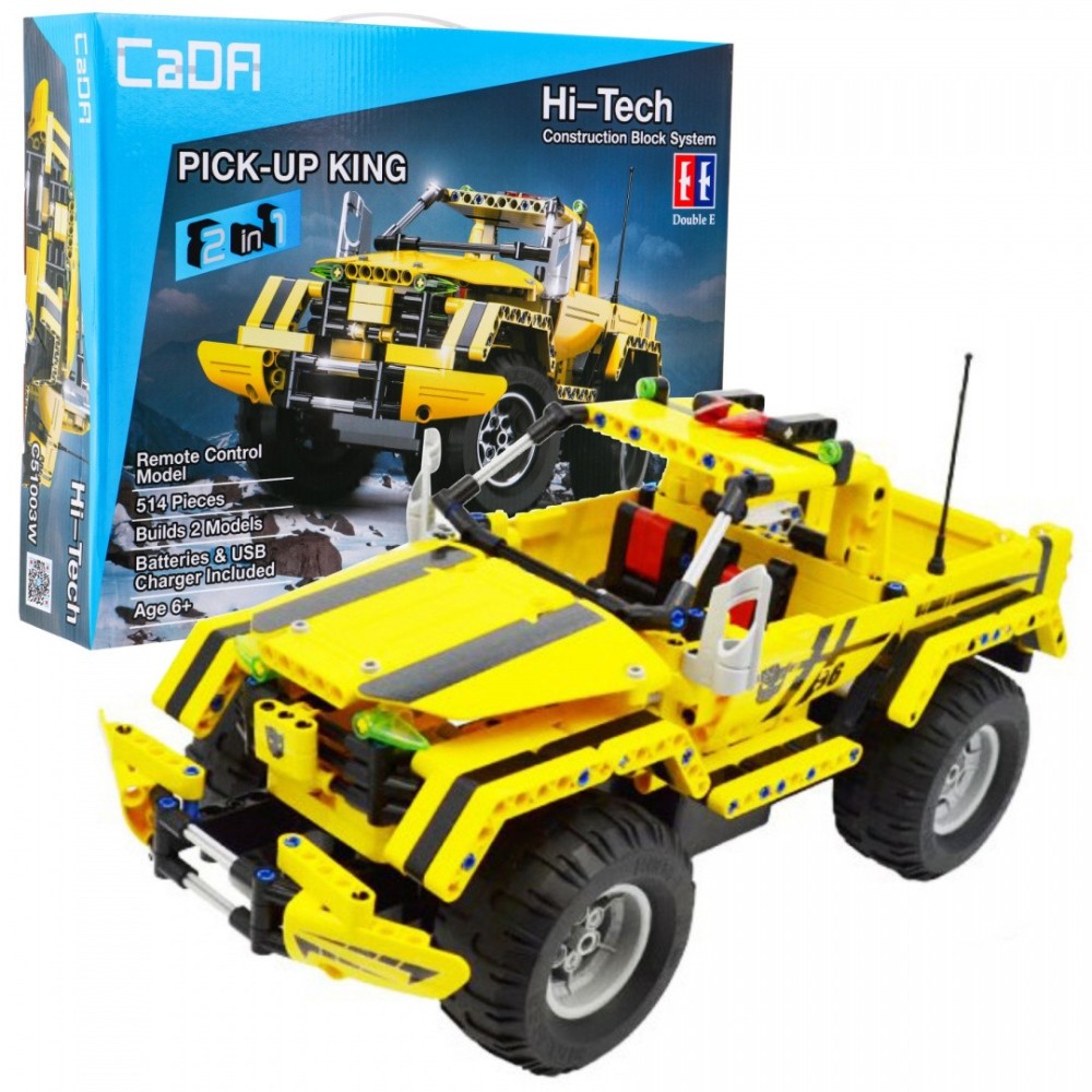 CaDa TECHNIC – EE RC Technická Stavebnica 2v1 Terénne auto na diaľkové ovládanie 514ks