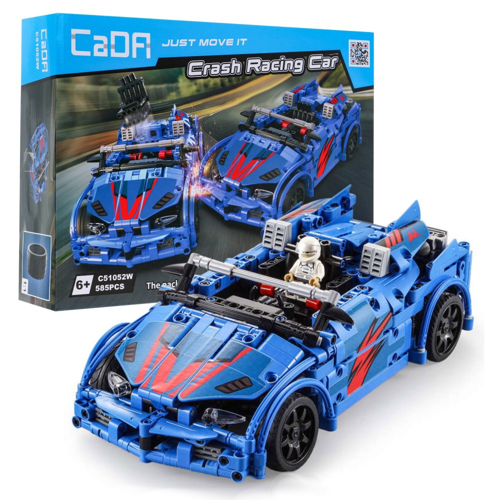 CADA Technic Technická stavebnica RC Pretekárske Auto na diaľkové ovládanie 585ks