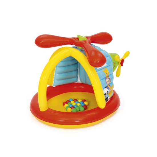 Bestway 93538 Fisher-Price Veľký Nafukovací Vrtulník s loptičkami 25ks