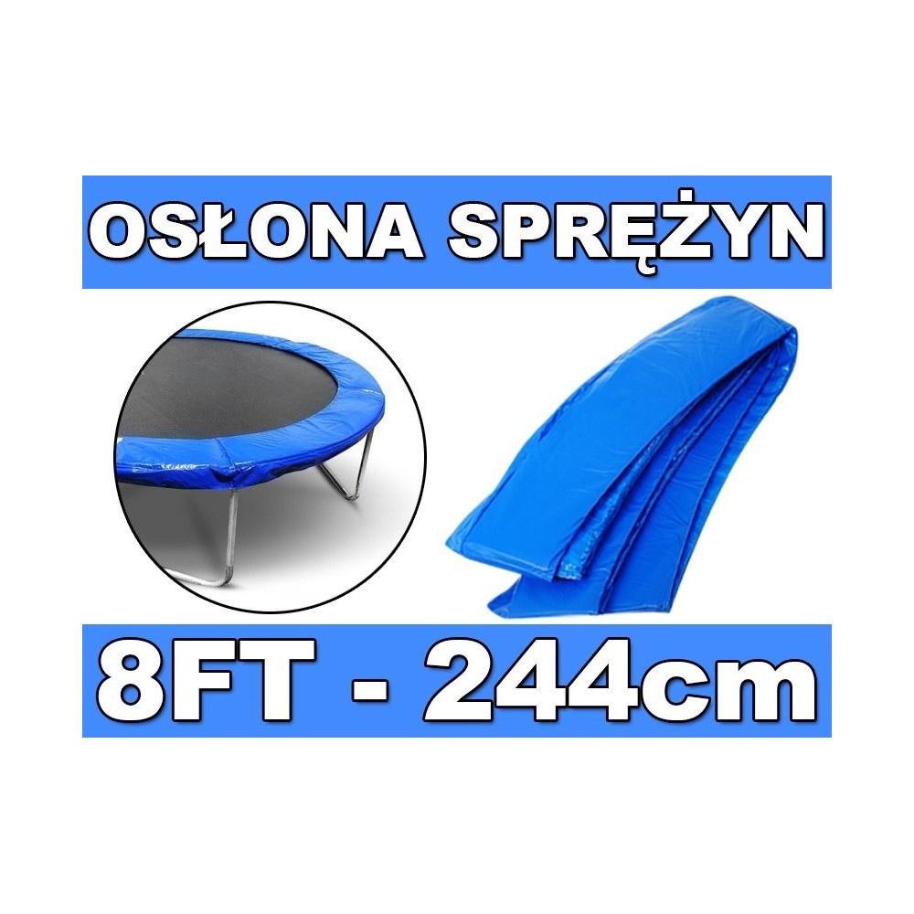 JOKO Kryt Pružín na Trampolínu 8FT 244cm, modrý