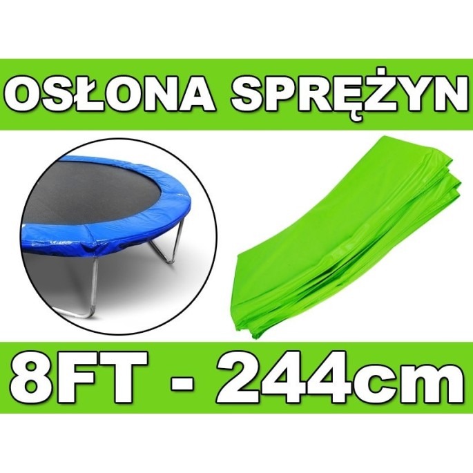 JOKO Kryt Pružín na Trampolínu 8FT 244cm, zelený