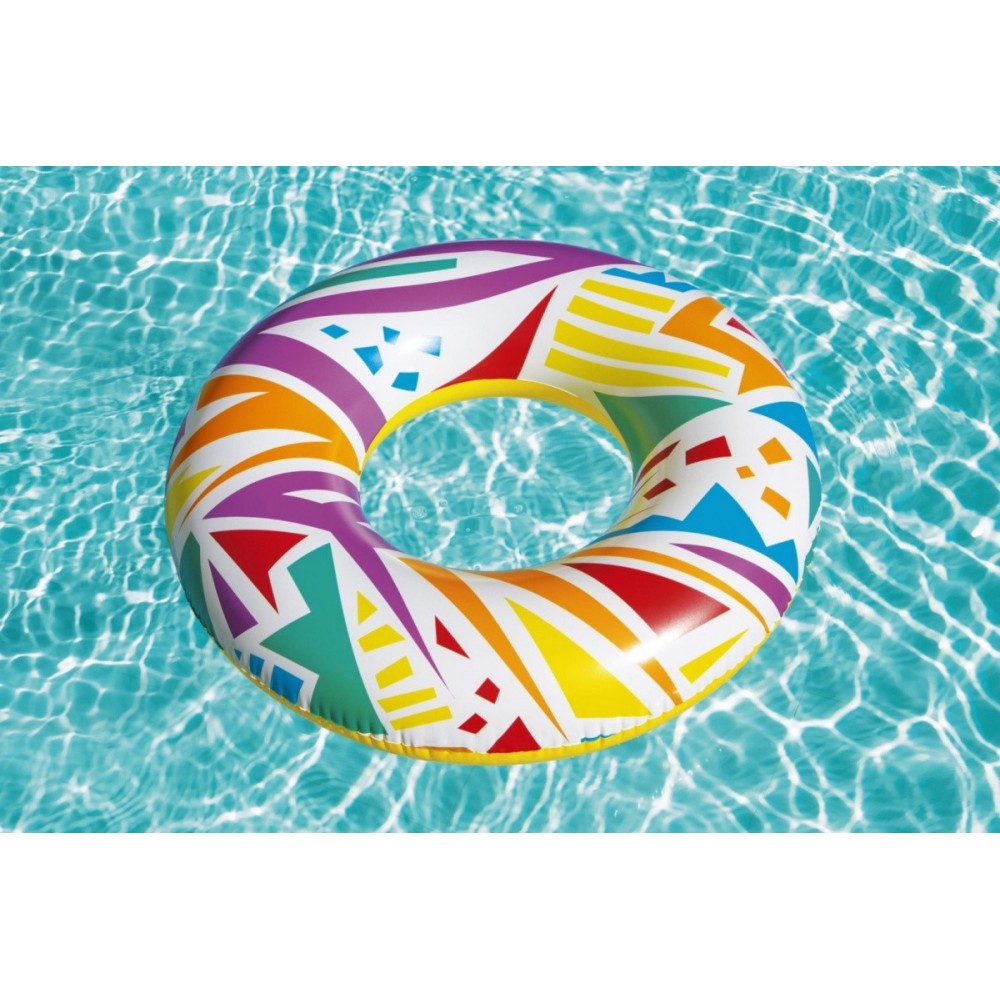 Bestway 36228 Nafukovacie Koleso Geometric Wheel 107cm, nosnosť 80kg, biele