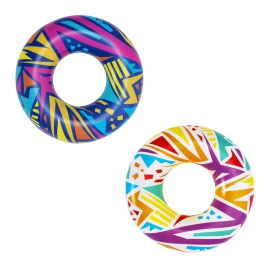 Bestway 36228 Nafukovacie Koleso Geometric Wheel 107cm, nosnosť 80kg, biele