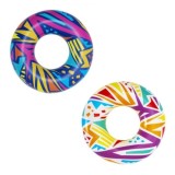 Bestway 36228 Nafukovacie Koleso Geometric Wheel 107cm, nosnosť 80kg, biele