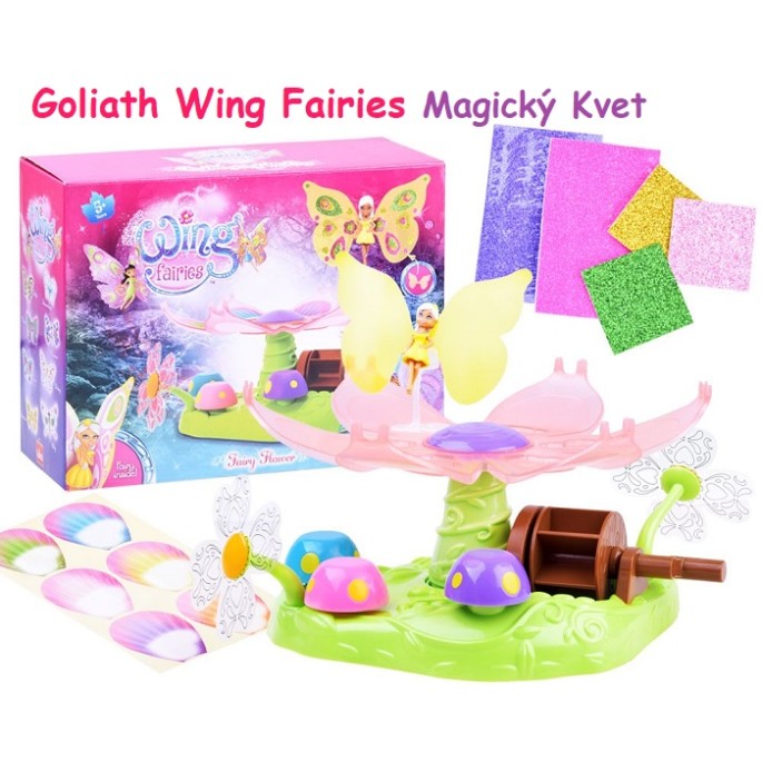 Goliath Magický kvet, sada Víly Wing Fairies + vodný mlyn