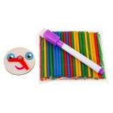 JOKO Drevená tabuľa Obojstranná, skladacia pre deti na UČENIE + Magnetické Puzzle 2v1 + Magnetické Hodiny