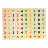 JOKO Drevená tabuľa Obojstranná, skladacia pre deti na UČENIE + Magnetické Puzzle 2v1 + Magnetické Hodiny