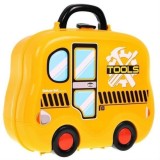 JOKO Detský kufrík s náradím, autobus, žltý