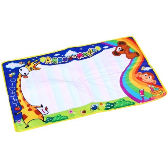 Veľká Vodná podložka, tabuľa na kreslenie do nekonečna vodou 75cm + penové obrázky