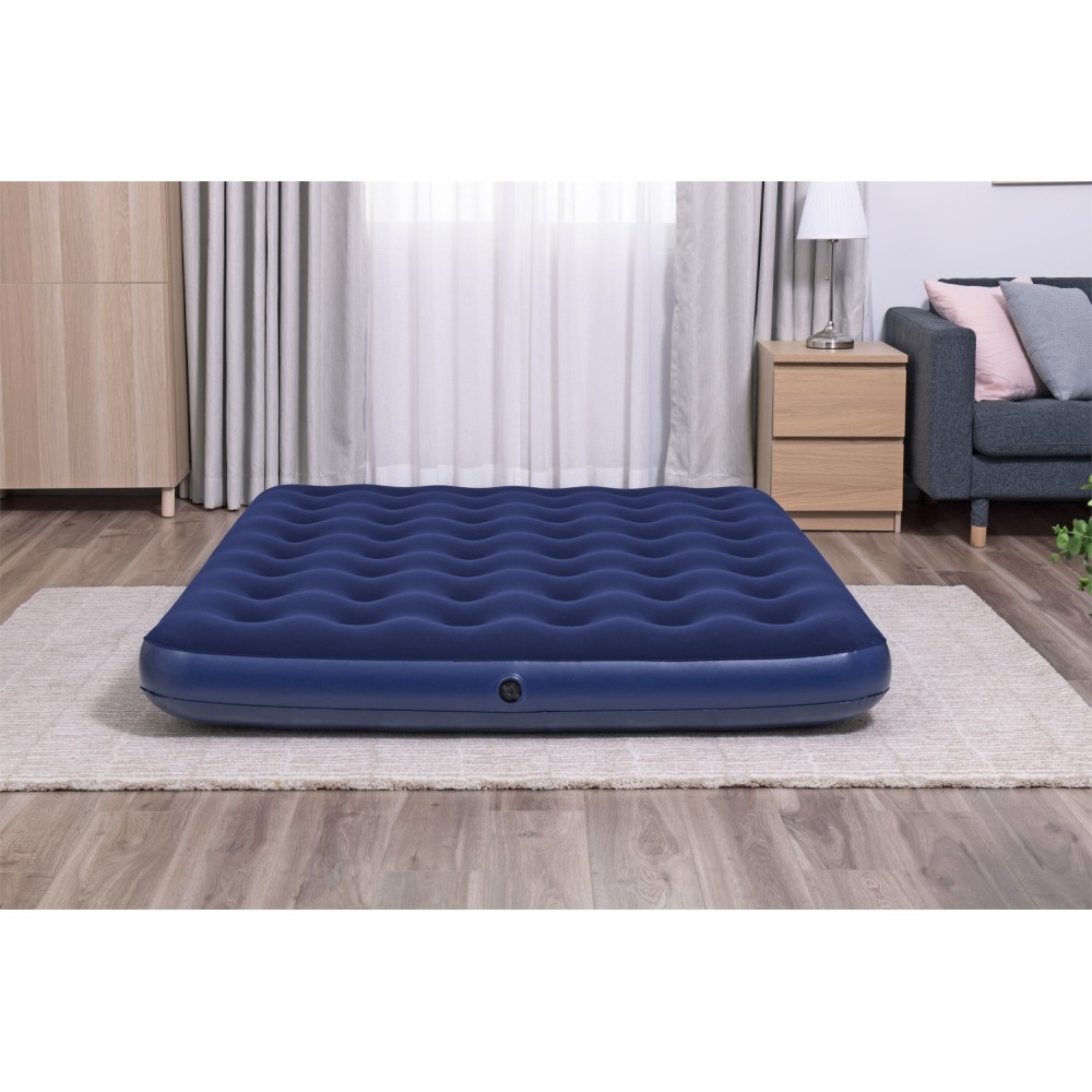 BESTWAY 67003 Nafukovací matrac, posteľ pre 2 osoby 203x152x22cm, modrá