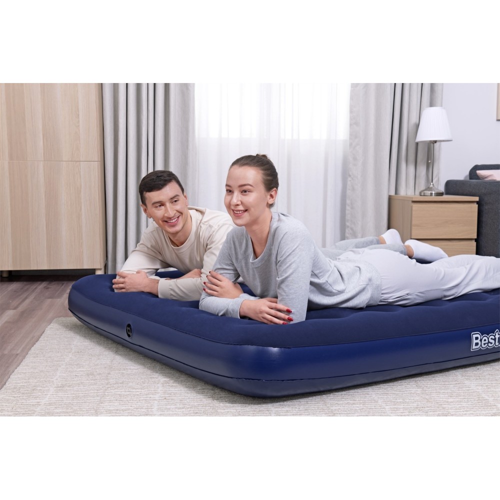 BESTWAY 67003 Nafukovací matrac, posteľ pre 2 osoby 203x152x22cm, modrá