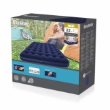 BESTWAY 67003 Nafukovací matrac, posteľ pre 2 osoby 203x152x22cm, modrá