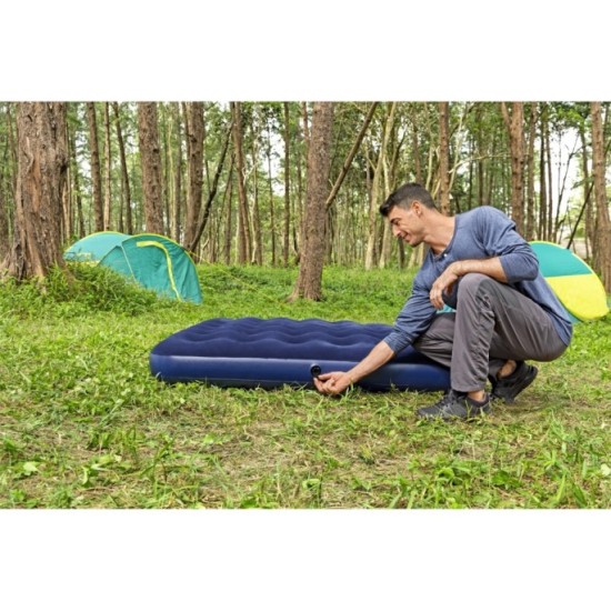 BESTWAY 67003 Nafukovací matrac, posteľ pre 2 osoby 203x152x22cm, modrá