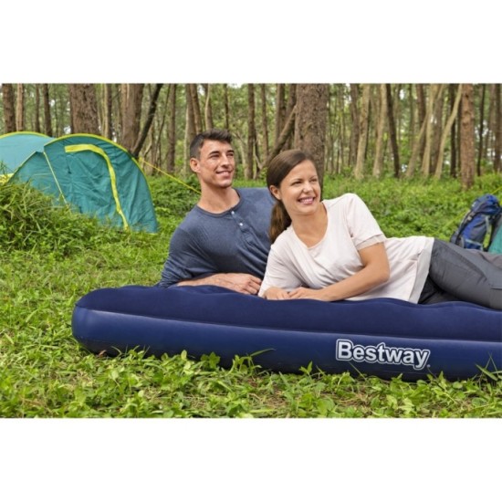 BESTWAY 67003 Nafukovací matrac, posteľ pre 2 osoby 203x152x22cm, modrá