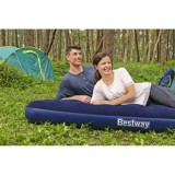 BESTWAY 67003 Nafukovací matrac, posteľ pre 2 osoby 203x152x22cm, modrá