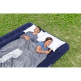 Bestway 67004 Nafukavací matrac, posteľ pre 2 osoby Velvet KING 203 cm x 182 cm, modrý