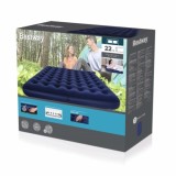 Bestway 67004 Nafukavací matrac, posteľ pre 2 osoby Velvet KING 203 cm x 182 cm, modrý