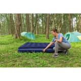 Bestway 67004 Nafukavací matrac, posteľ pre 2 osoby Velvet KING 203 cm x 182 cm, modrý