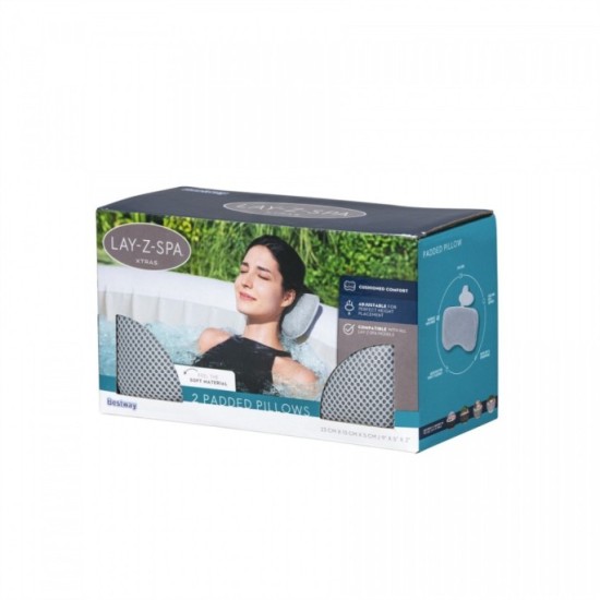 Bestway 60316 Vankúš na vírivku Jacuzzi Lay-Z Spa, opierka na hlavu, sada 2 kusy