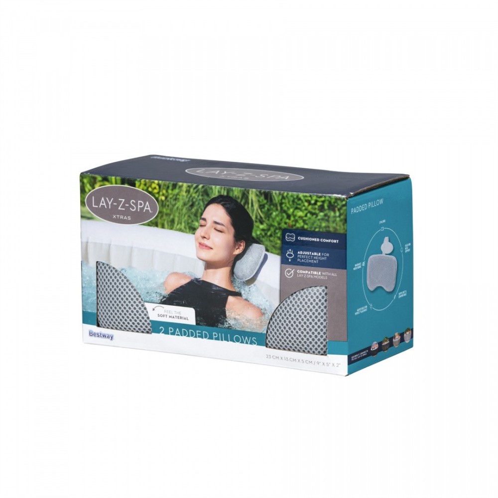 Bestway 60316 Vankúš na vírivku Jacuzzi Lay-Z Spa, opierka na hlavu, sada 2 kusy
