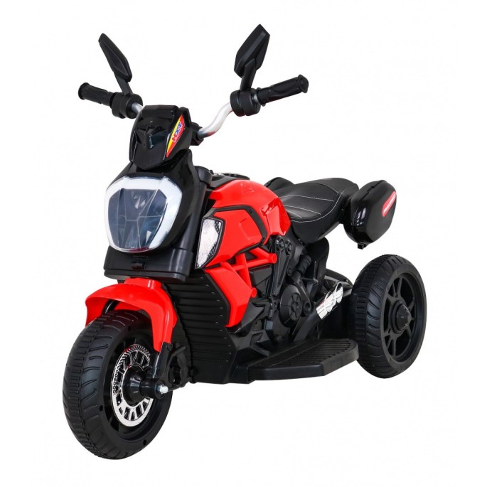 JOKO Elektrická motorka Fast Tourist 83cm, kožené sedadlo, červená