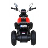 JOKO Elektrická motorka Fast Tourist 83cm, kožené sedadlo, červená