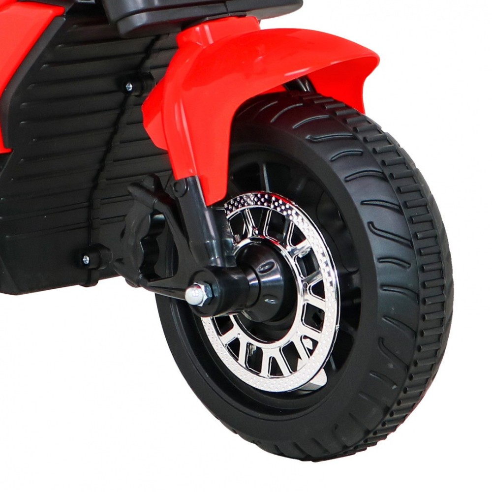 JOKO Elektrická motorka Fast Tourist 83cm, kožené sedadlo, červená