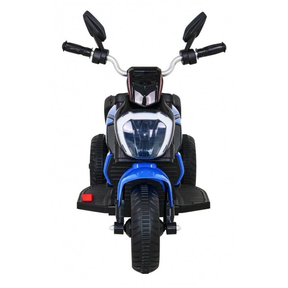 JOKO Elektrická motorka Fast Tourist 83cm, kožené sedadlo, modrá