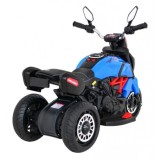 JOKO Elektrická motorka Fast Tourist 83cm, kožené sedadlo, modrá