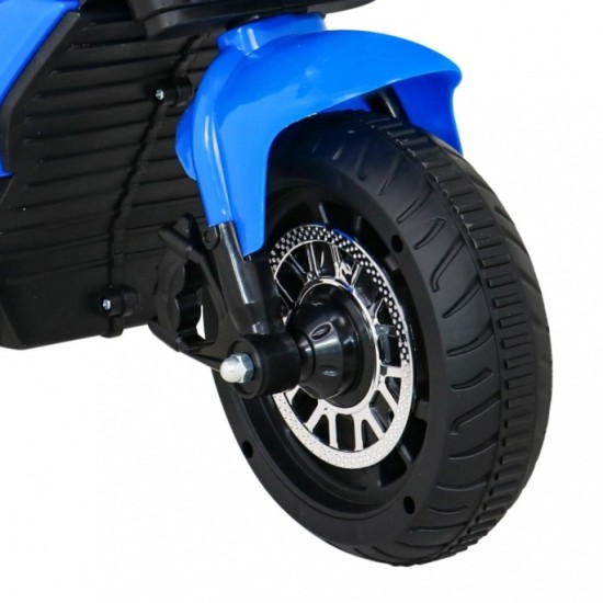 JOKO Elektrická motorka Fast Tourist 83cm, kožené sedadlo, modrá