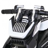 JOKO Elektrická motorka Future 109cm, penové kolesá, biela
