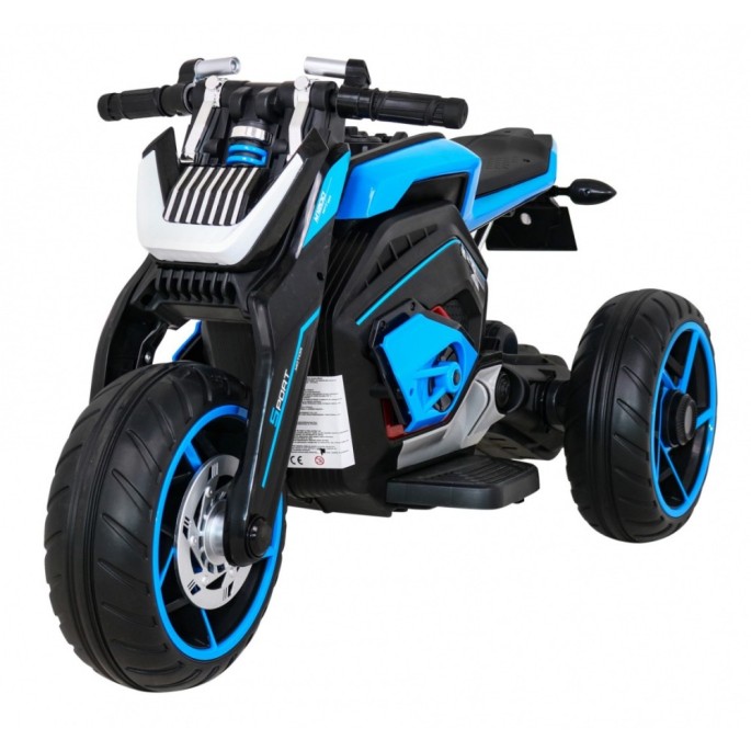 JOKO Elektrická motorka Future 109cm, penové kolesá, modrá