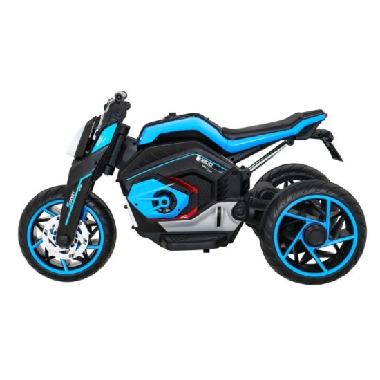 JOKO Elektrická motorka Future 109cm, penové kolesá, modrá