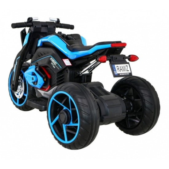 JOKO Elektrická motorka Future 109cm, penové kolesá, modrá
