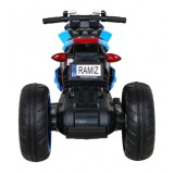 JOKO Elektrická motorka Future 109cm, penové kolesá, modrá
