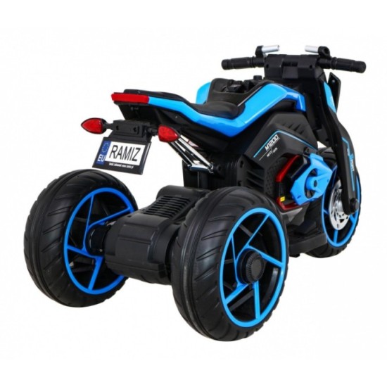 JOKO Elektrická motorka Future 109cm, penové kolesá, modrá
